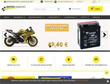 Tablet Screenshot of motoscamacho.es